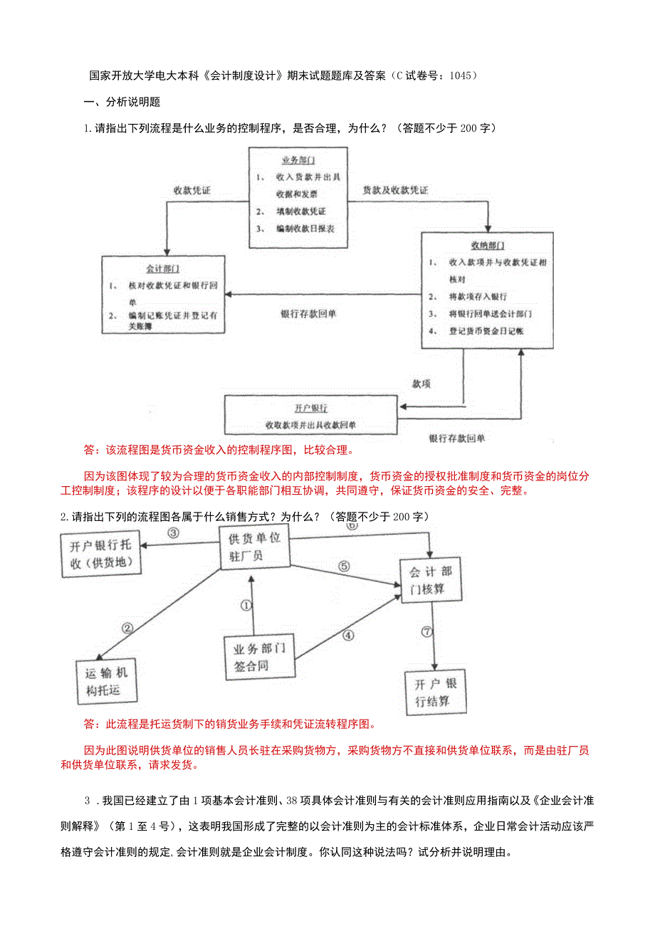 国家开放大学电大本科会计制度设计期末试题题库及答案c试卷号：1045.docx_第1页