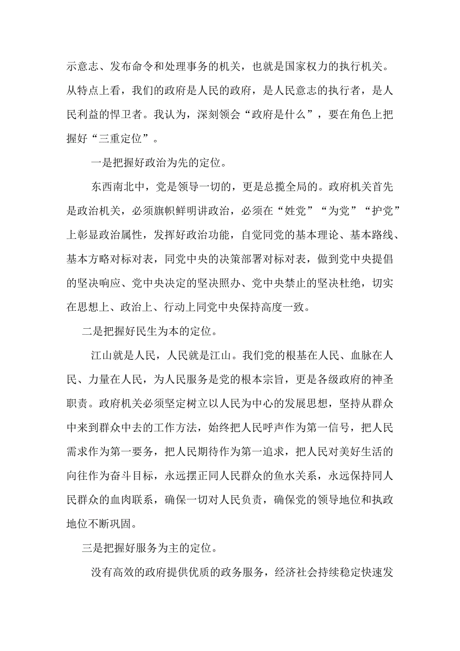 学习二十大政府是什么干什么怎么干发言.docx_第2页