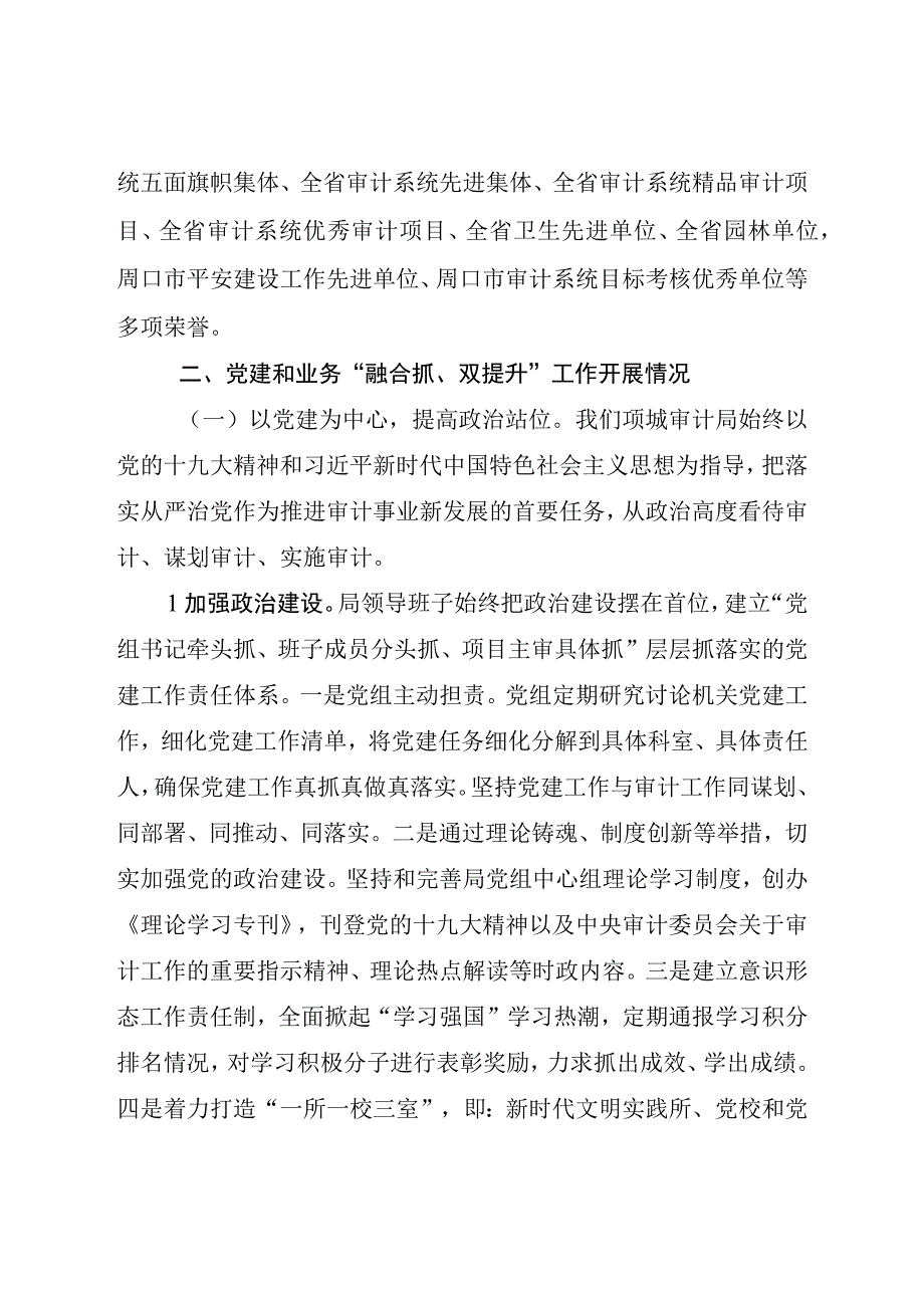 审计局党建工作汇报材料.docx_第2页