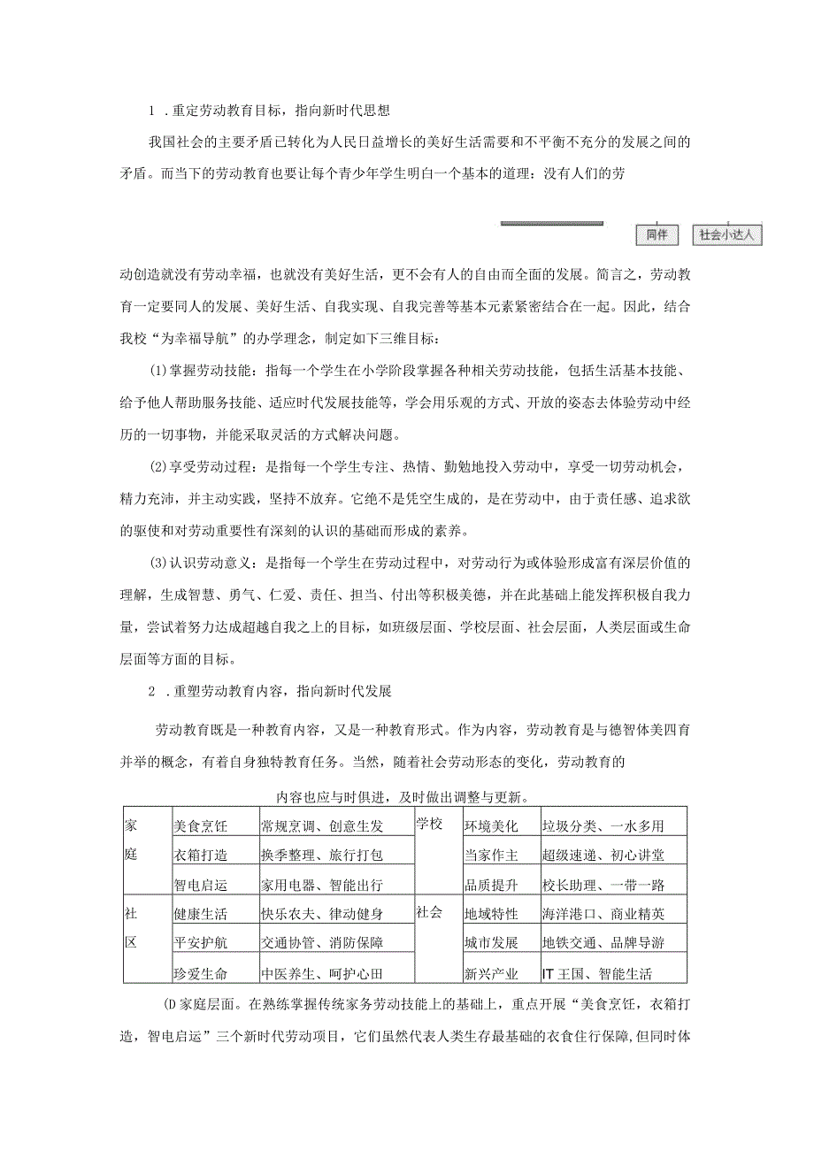 在劳动中体验幸福：新时代小学劳动教育新体系的构建与实践开题报告.docx_第3页