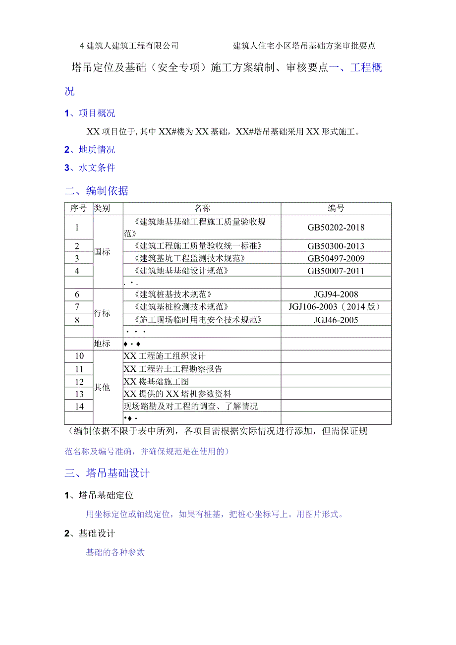 塔吊定位及基础施工方案编制审核要点.docx_第1页