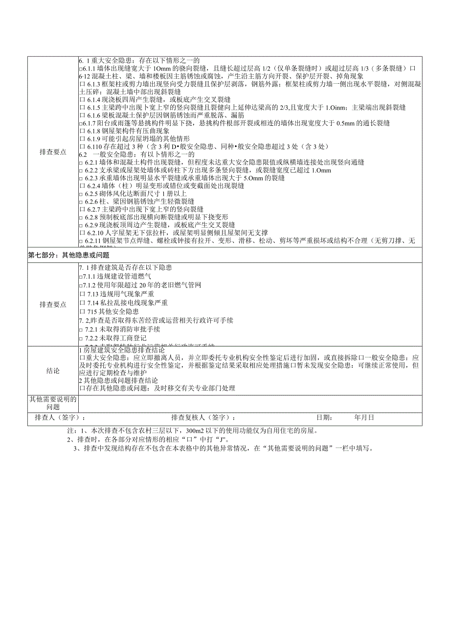 底部框架抗震墙砌体结构房屋建筑安全隐患排查记录表.docx_第2页