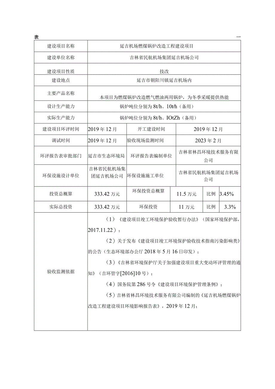 延吉机场燃煤锅炉改造工程建设项目竣工环境保护验收.docx_第3页