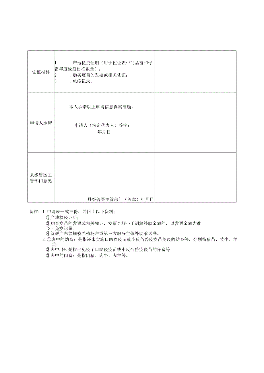 广东省强制免疫财政补助申请表家畜.docx_第2页