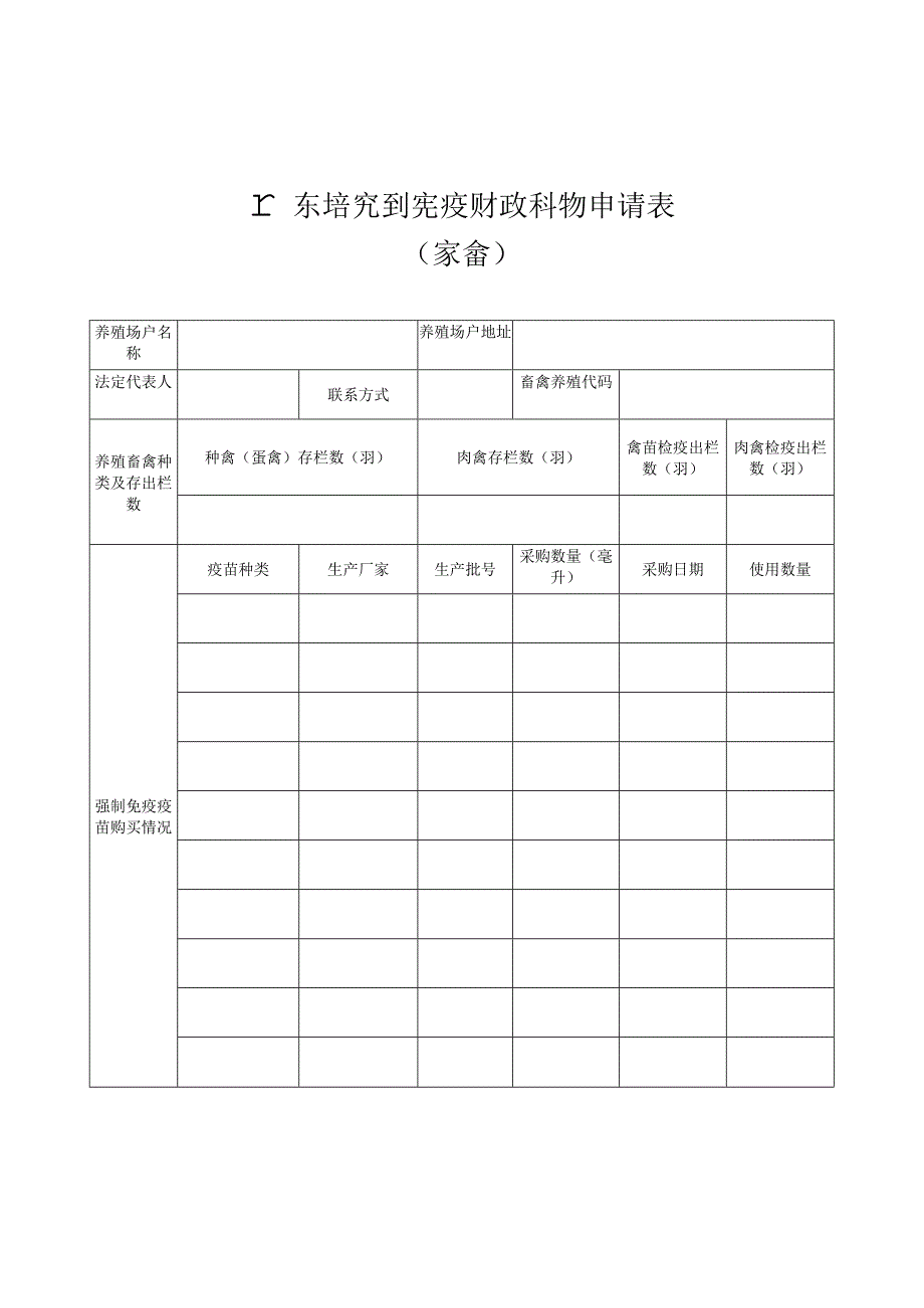 广东省强制免疫财政补助申请表家畜.docx_第3页