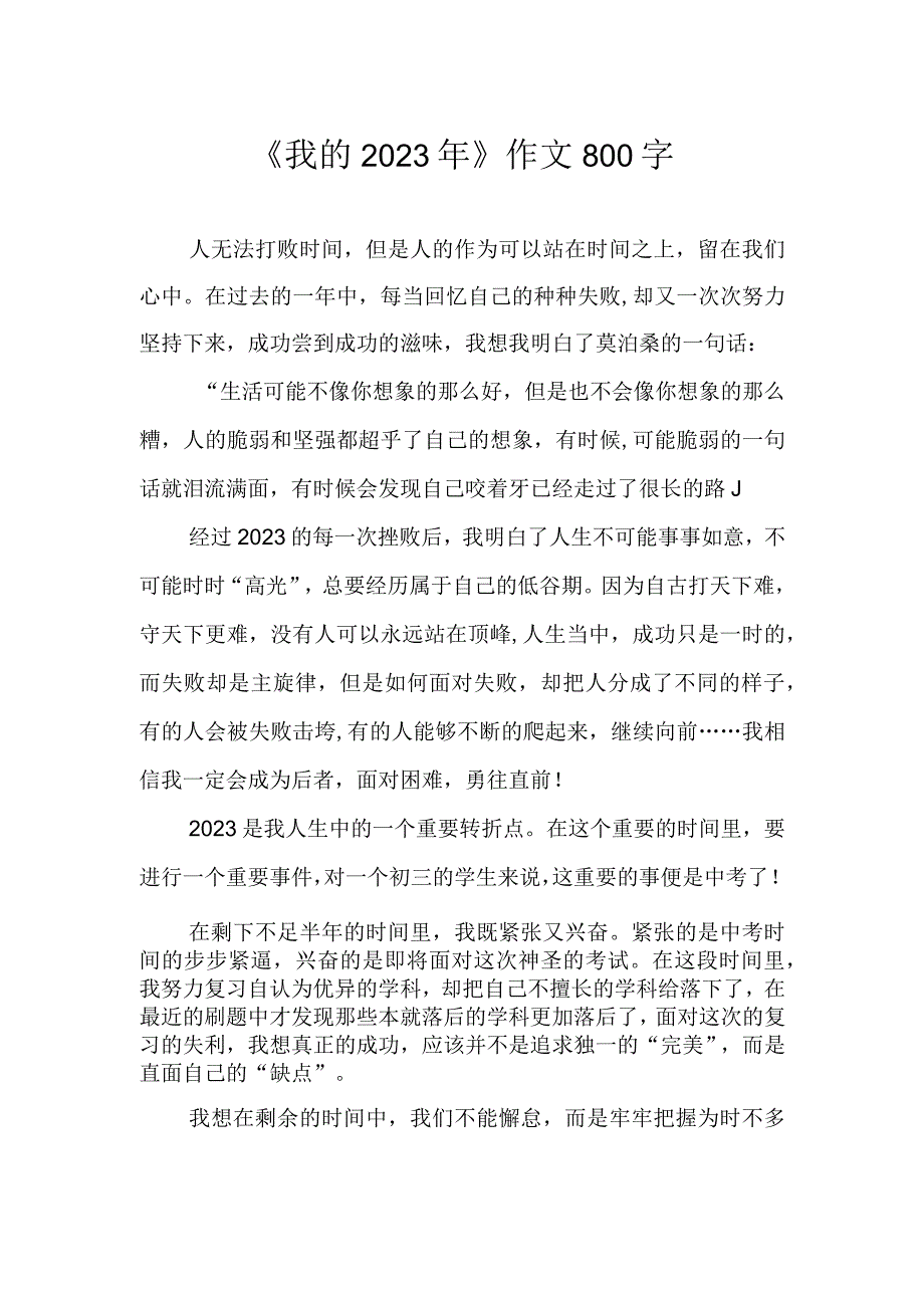 我的2023年作文800字.docx_第1页