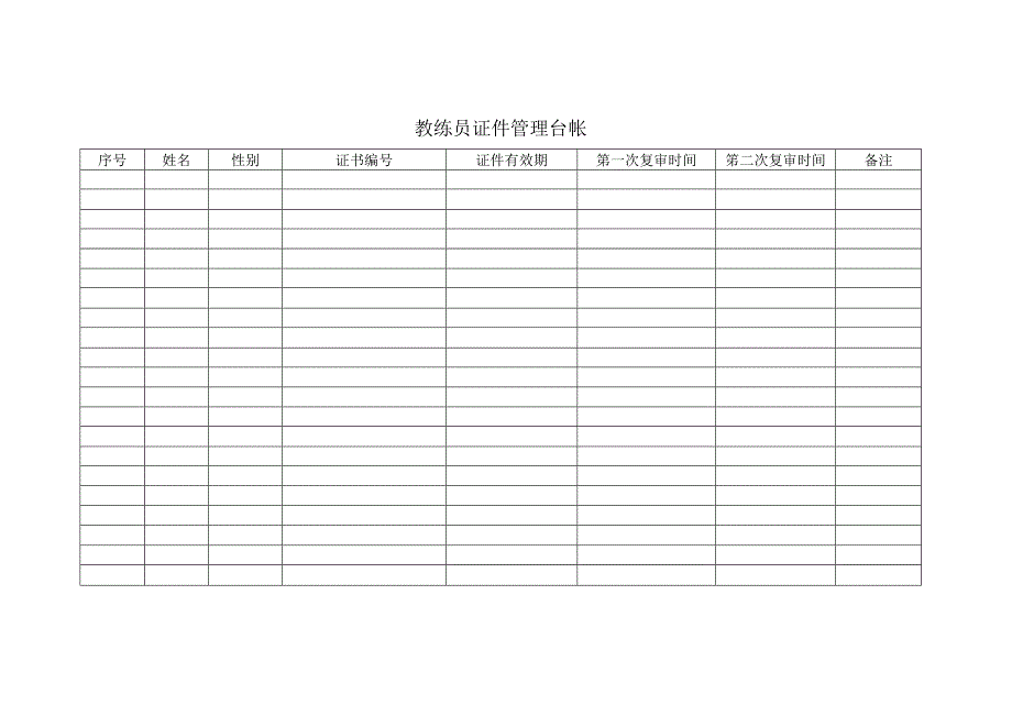 教练员证件管理台帐.docx_第1页