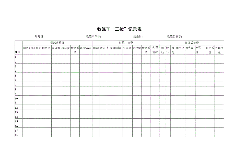 教练车三检记录表.docx_第1页