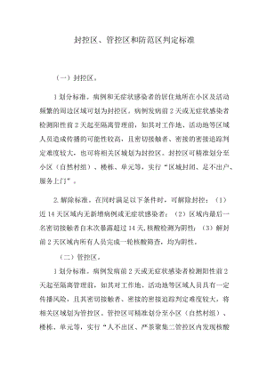 新冠疫情防控之封控区管控区和防范区判定标准.docx