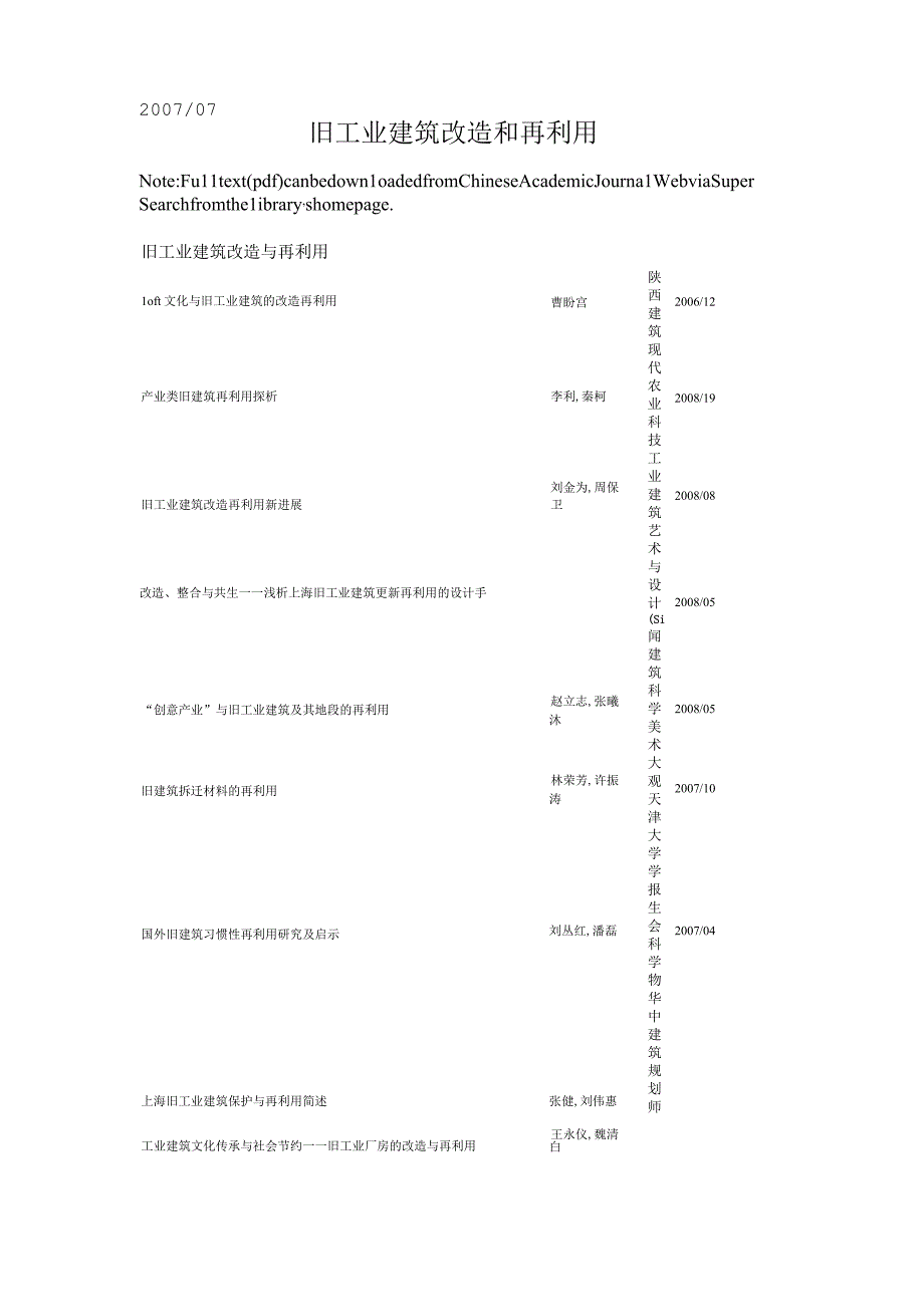 旧工业建筑改造和再利用.docx_第1页