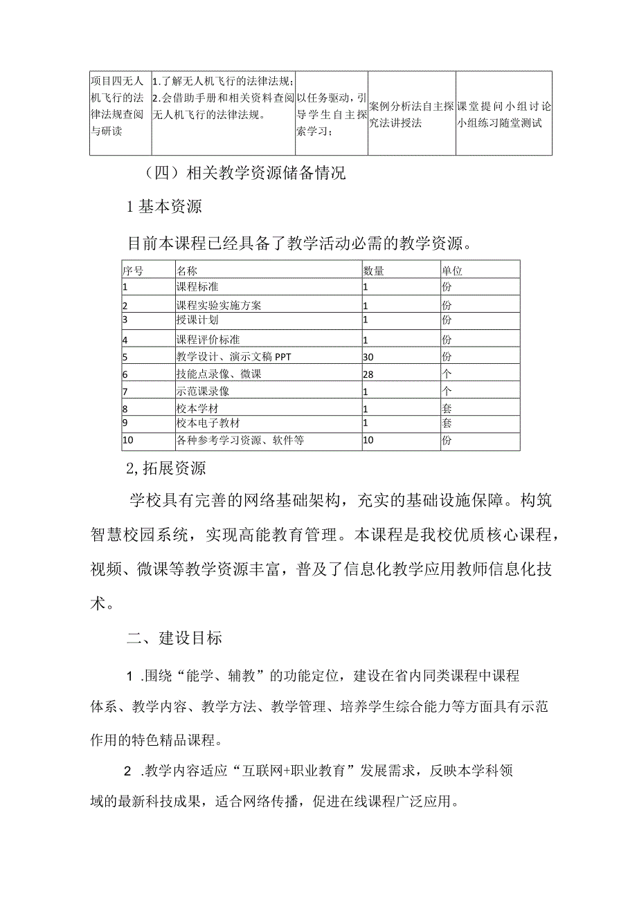 无人机操控技术在线精品课程项目建设方案.docx_第3页