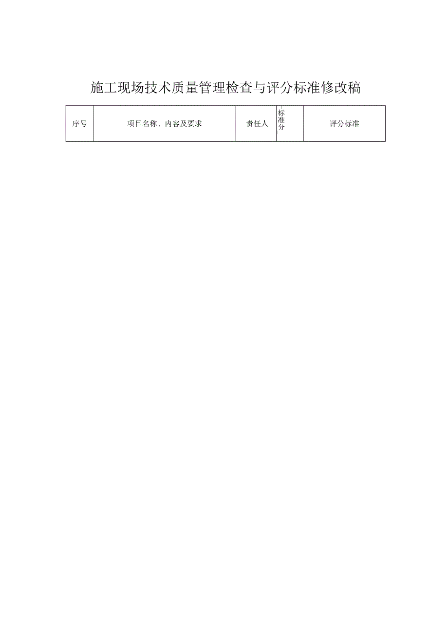 施工现场技术质量管理检查与评分标准修改稿.docx_第1页