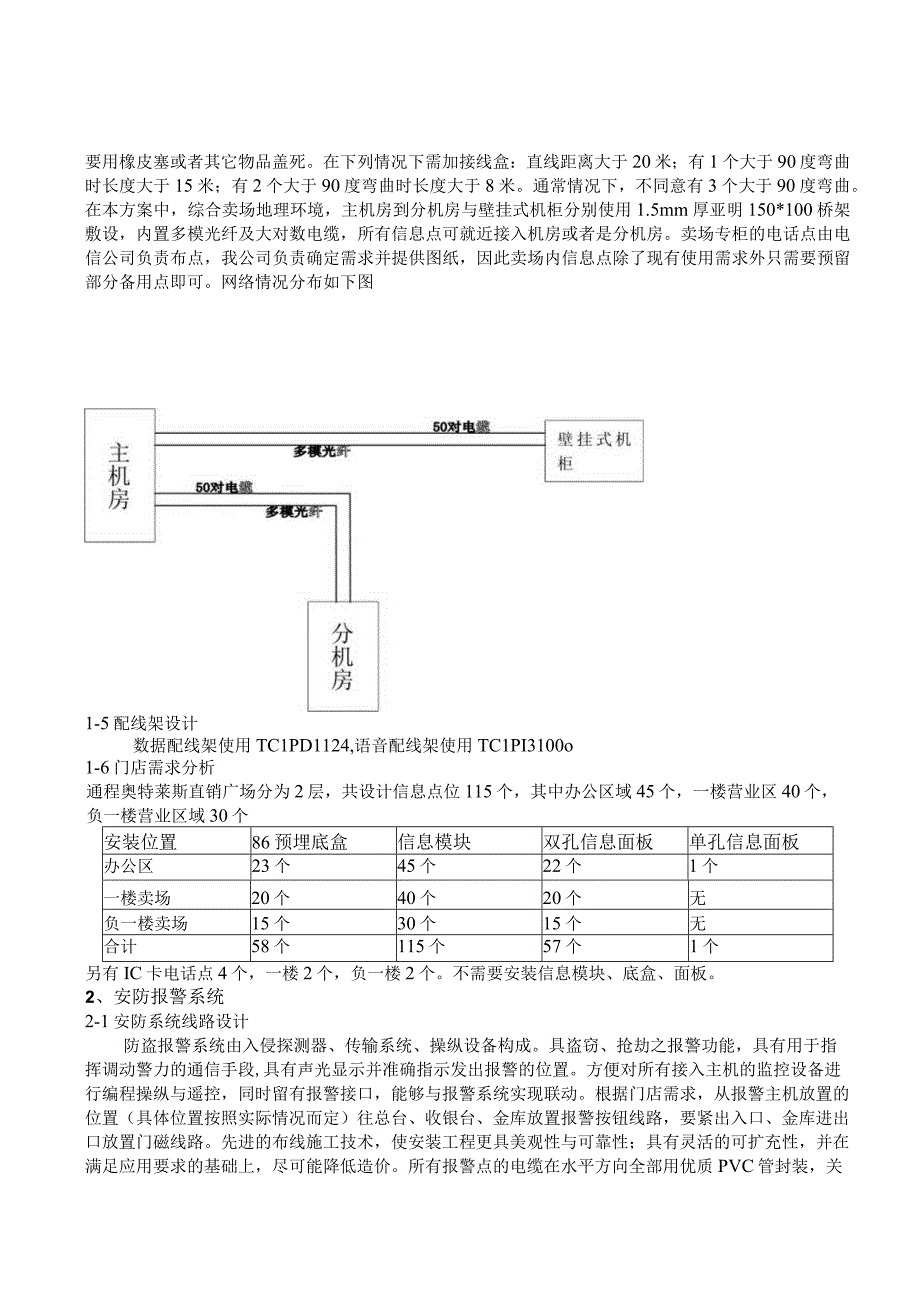 某直销广场弱电系统设计方案.docx_第3页