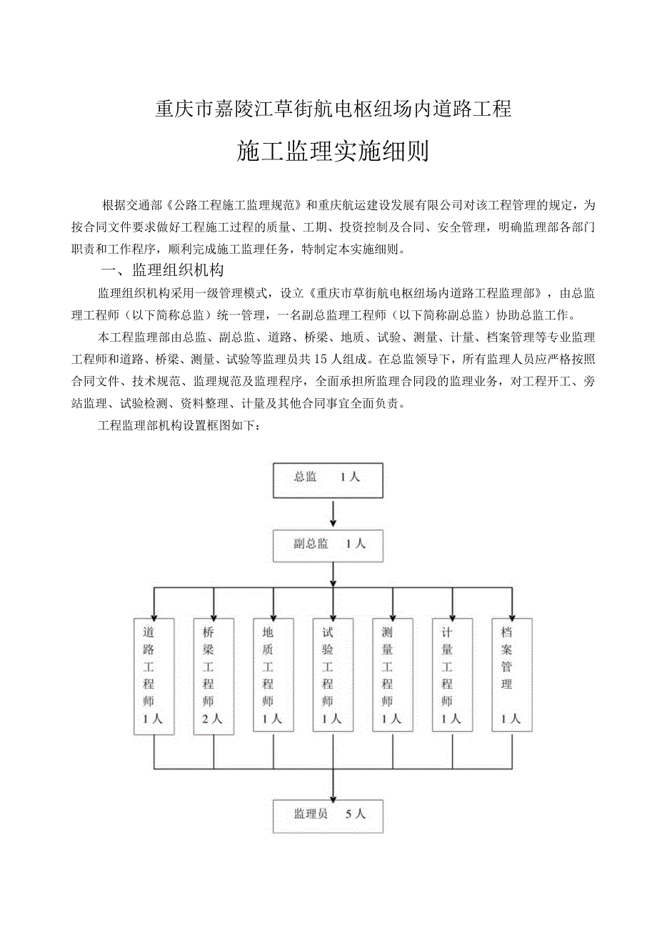 枢纽场内道路工程施工监理实施细则.docx_第1页