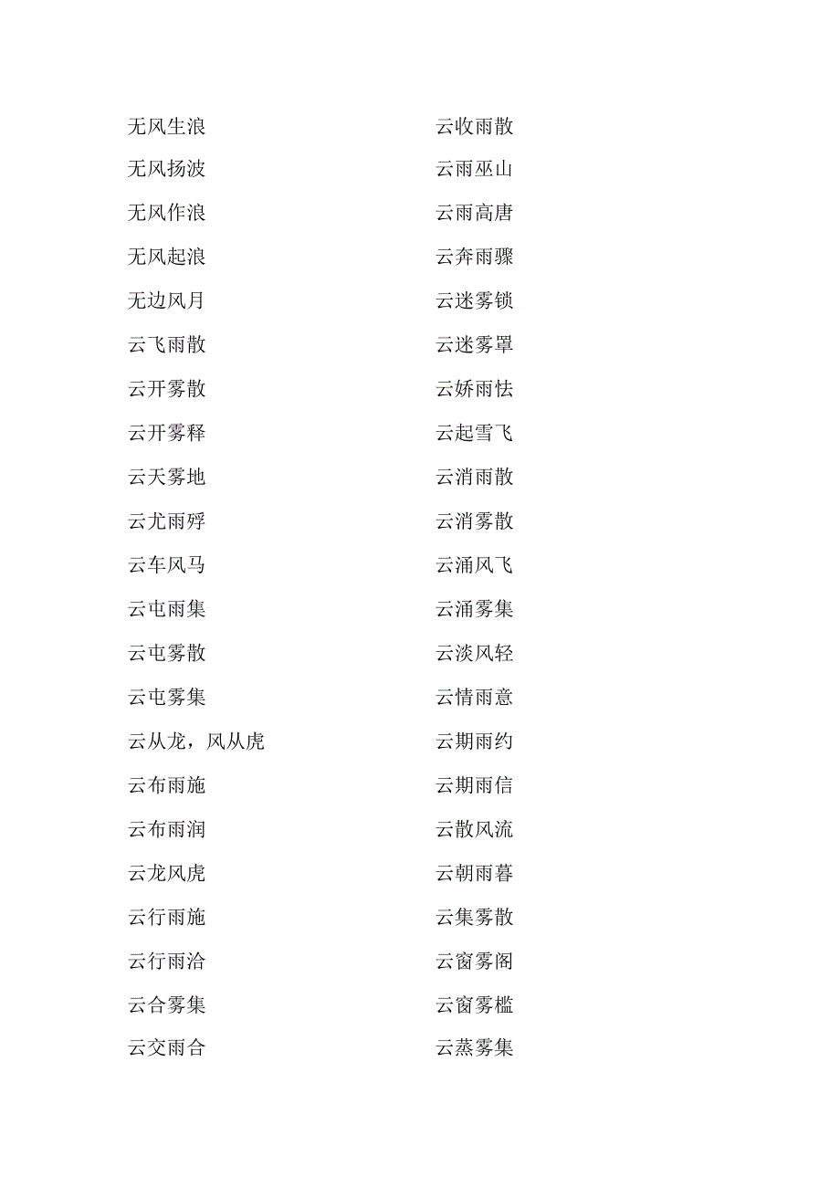 有气候现象的成语含风雨雷电雾冰雹热冷霜雪冻.docx_第3页