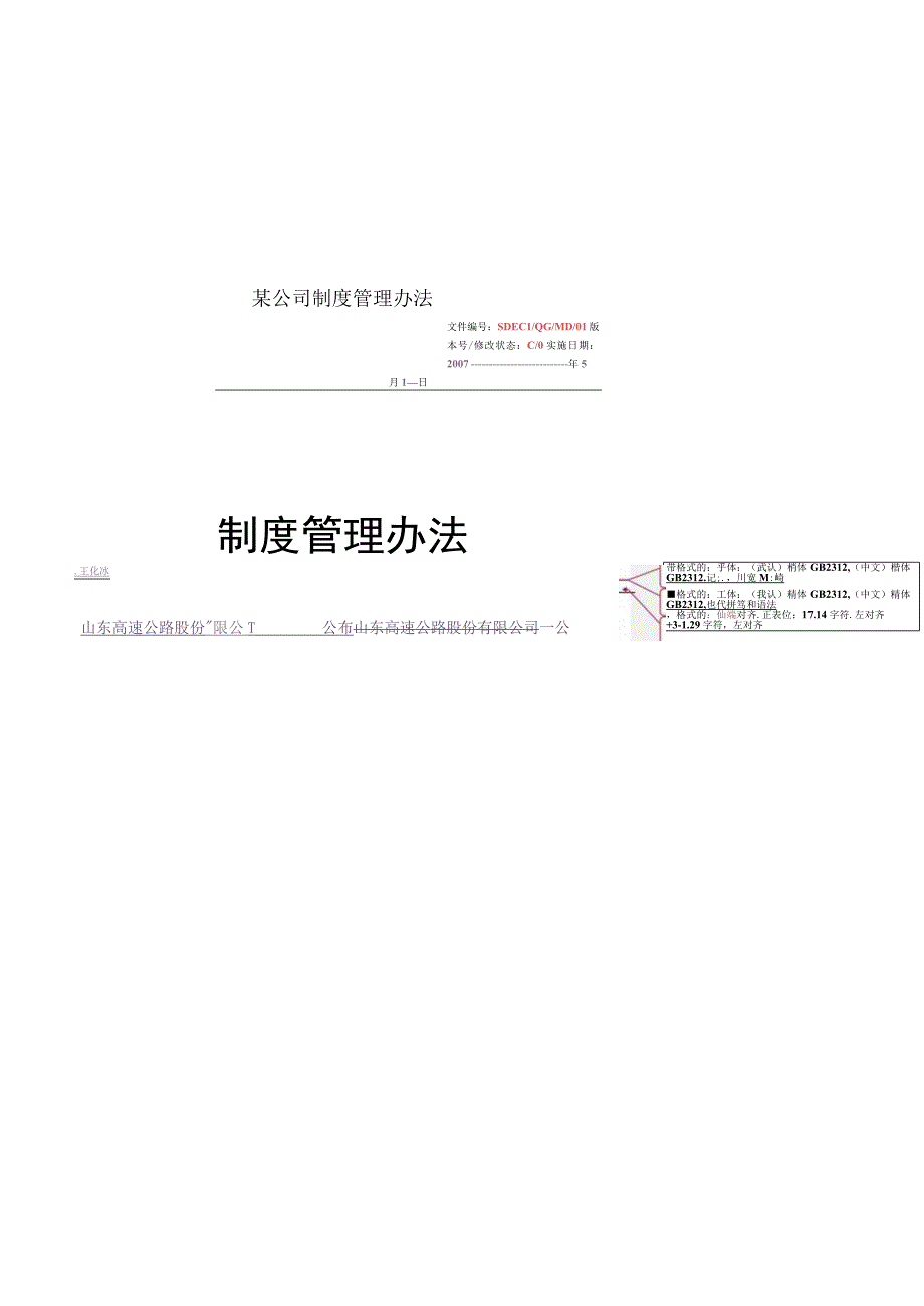 某公司制度管理办法.docx_第1页