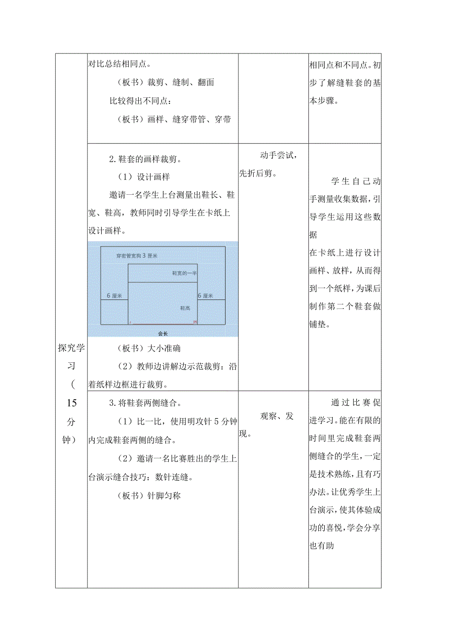 江苏凤凰科学技术出版社小学劳动四年级下册05缝鞋套教学设计.docx_第2页