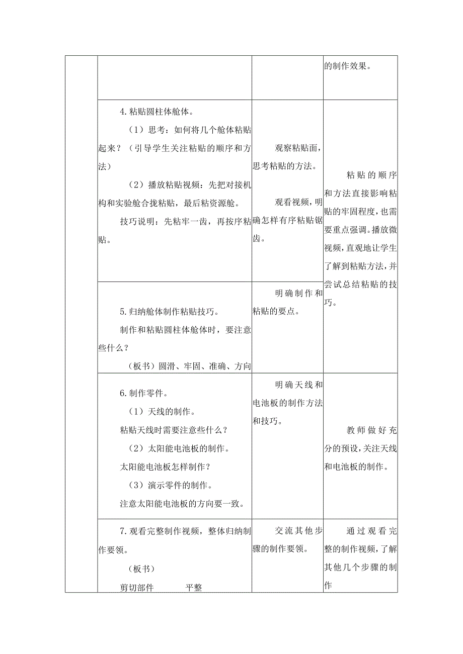 江苏凤凰科学技术出版社小学劳动三年级下册08天宫一号模型教学设计.docx_第3页