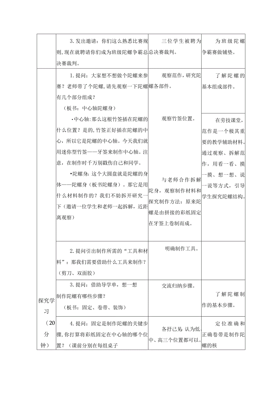 江苏凤凰科学技术出版社小学劳动三年级下册06陀螺教学设计.docx_第2页