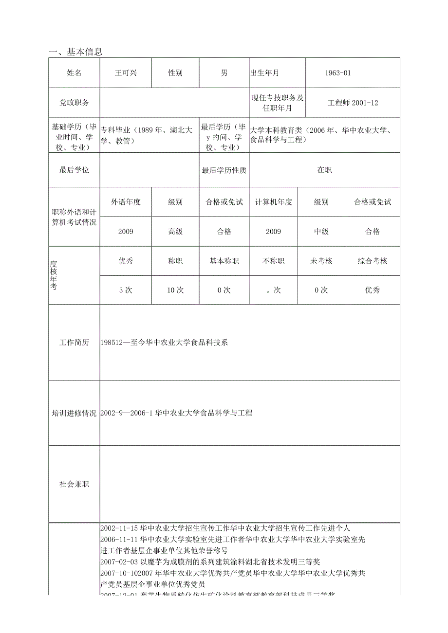 第3次申报本岗位上次申报年份2013专业技术职务岗位申请表.docx_第3页