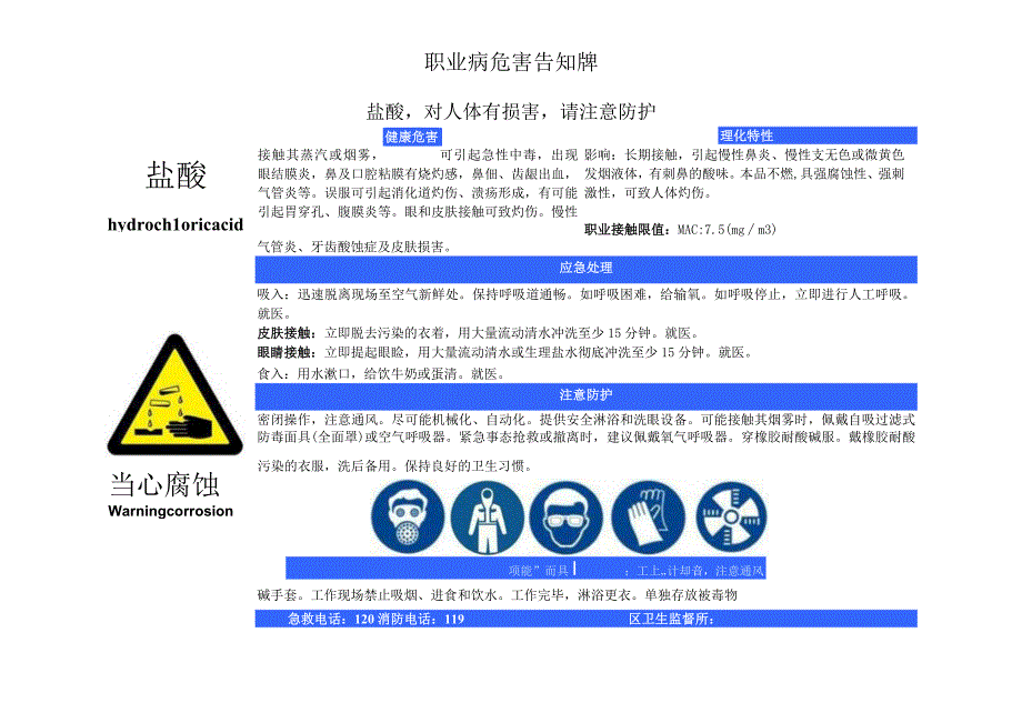 盐酸职业病危害告知牌.docx_第1页