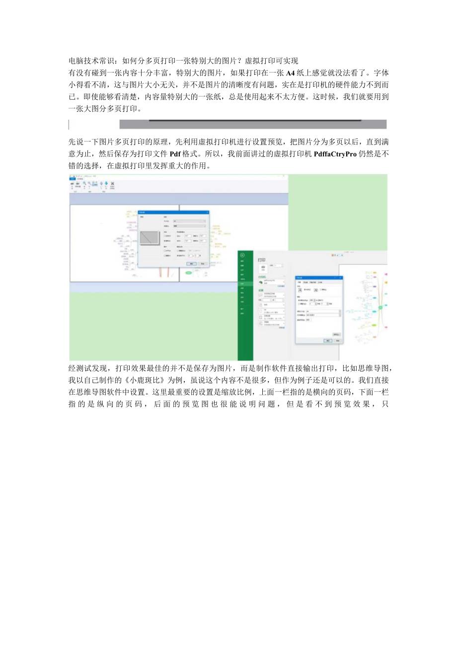 电脑技术常识：如何分多页打印一张特别大的图片？虚拟打印可实现.docx_第1页