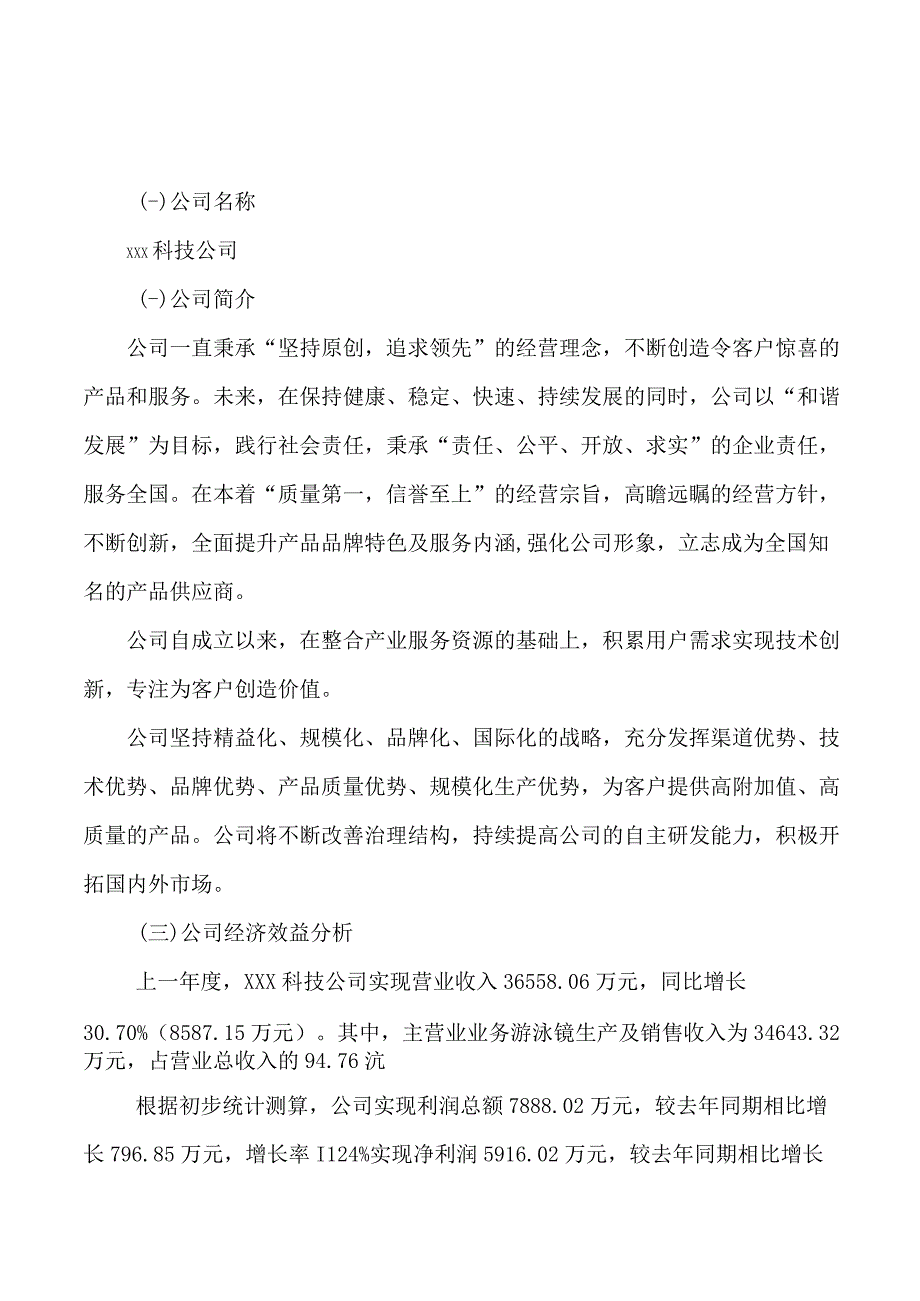 游泳镜项目可行性研究报告总投资22000万元85亩.docx_第3页