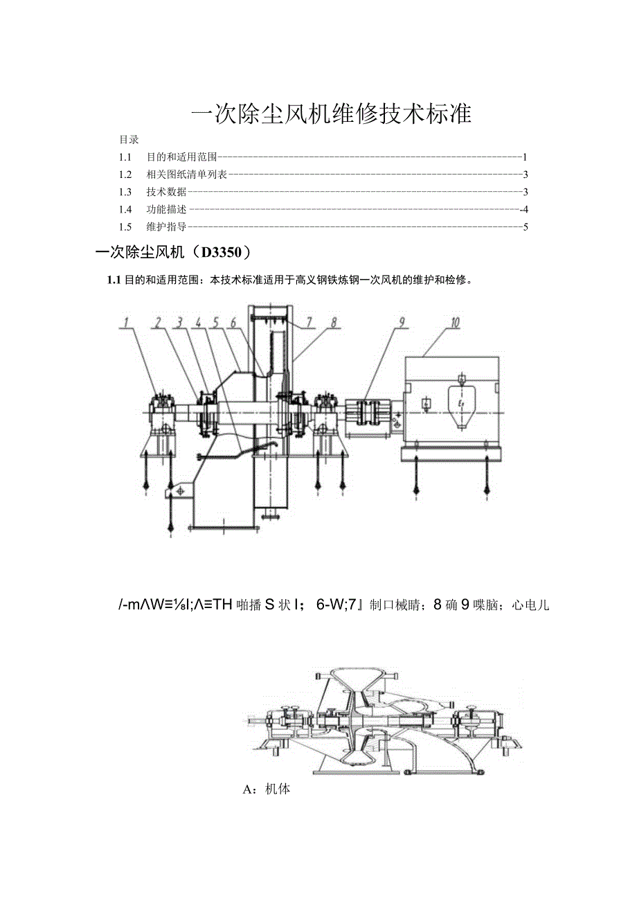 炼钢厂一次除尘风机维修技术标准.docx_第1页