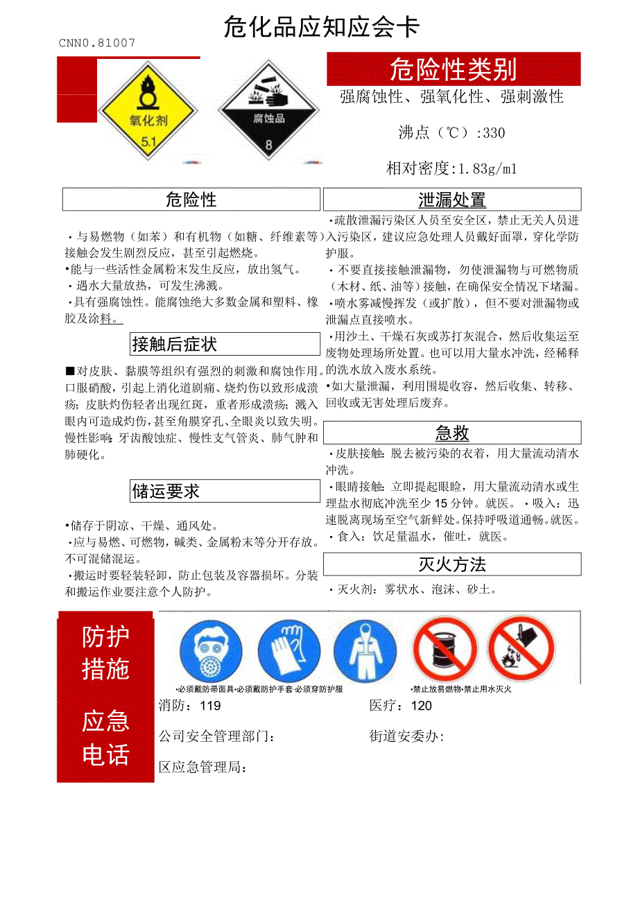 硫酸危化品应知应会卡.docx_第1页