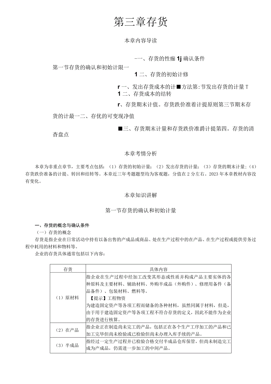 第06讲_存货的确认和初始计量.docx_第1页