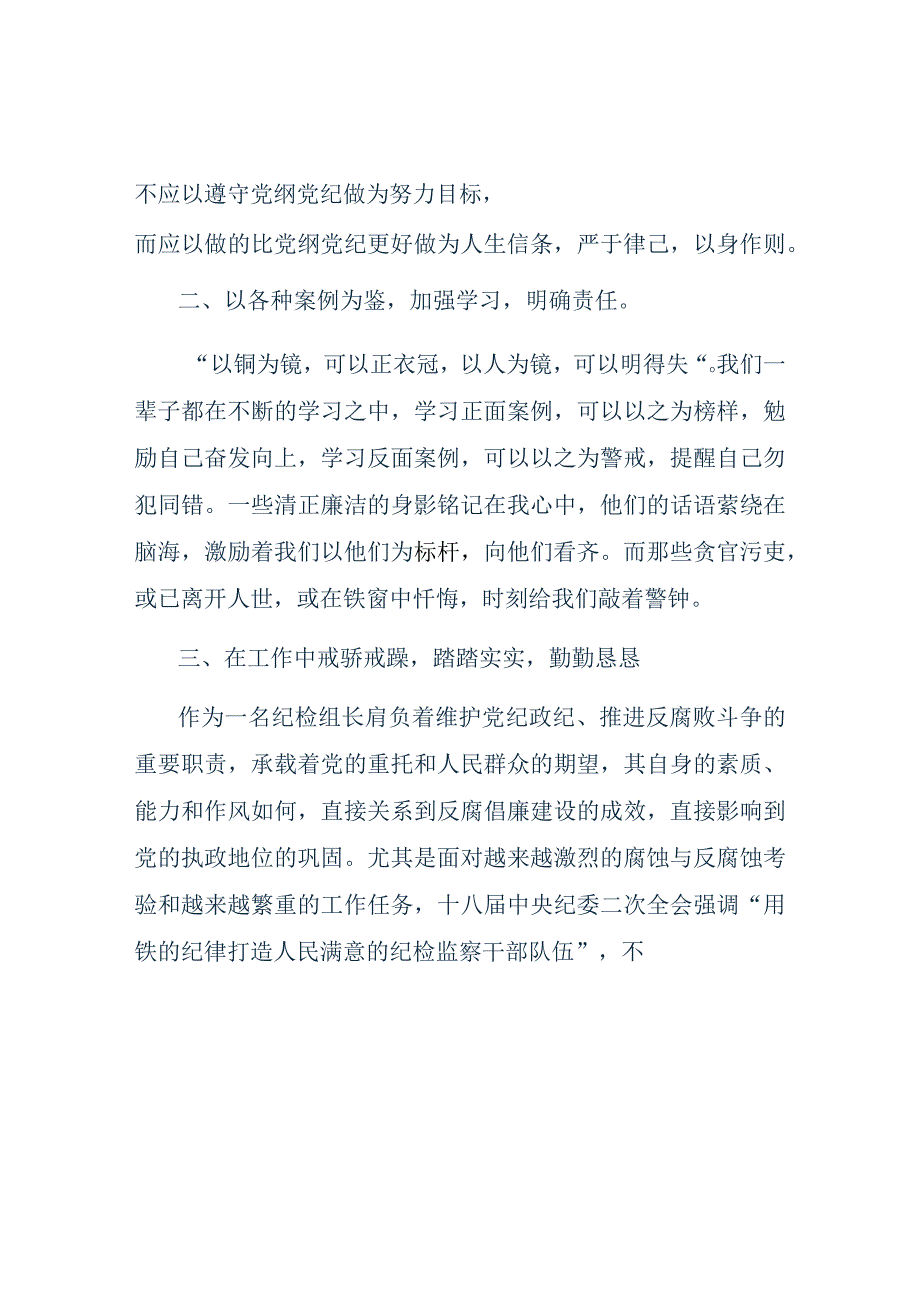 纪检组长打铁还需自身硬心得体会.docx_第2页