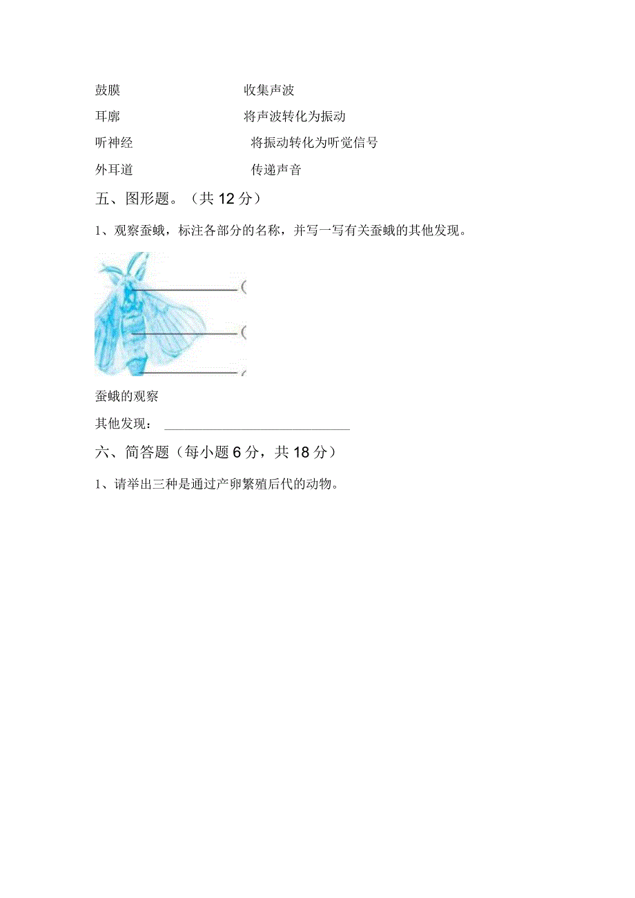 苏教版三年级科学上册第一次月考考试题(参考答案).docx_第3页