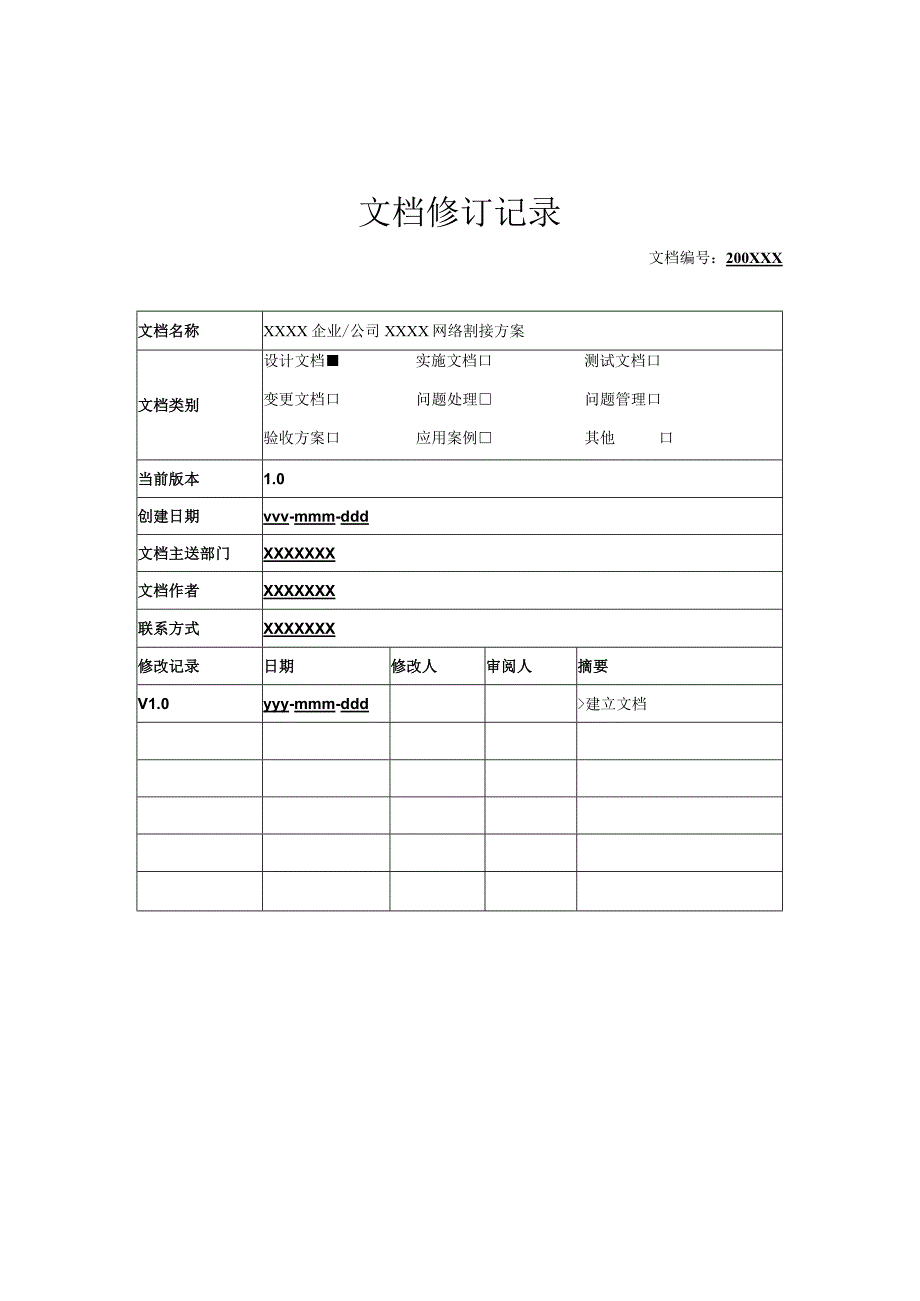 网络业务割接方案模板.docx_第2页