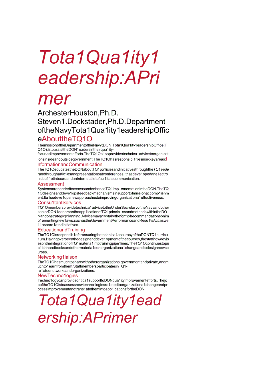 英文版培训资料：otalQualityLeadershipAPrimer.docx_第1页