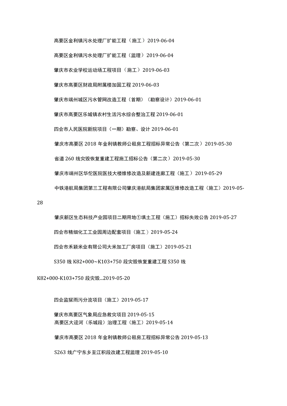 2019年肇庆地区工程建设招标一览.docx_第2页