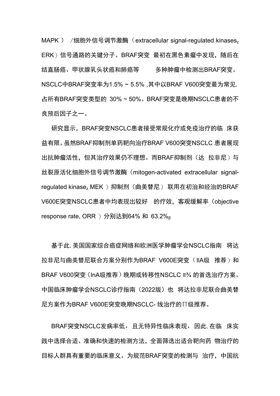 2023中国晚期非小细胞肺癌 BRAF 突变诊疗专家共识完整版.docx_第2页