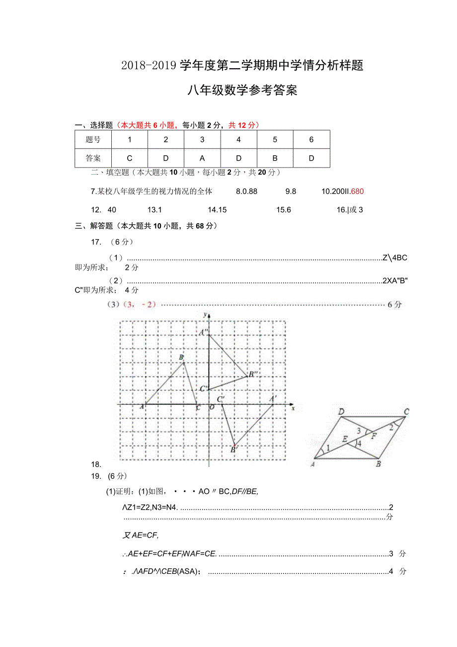 20182019初二下联合体期中试卷答案0001.docx_第1页