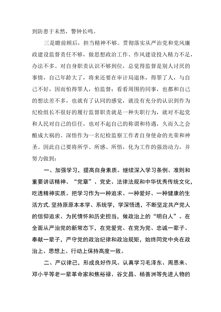 2023年全国纪检监察干部队伍教育整顿心得体会发言材料六篇样例.docx_第3页