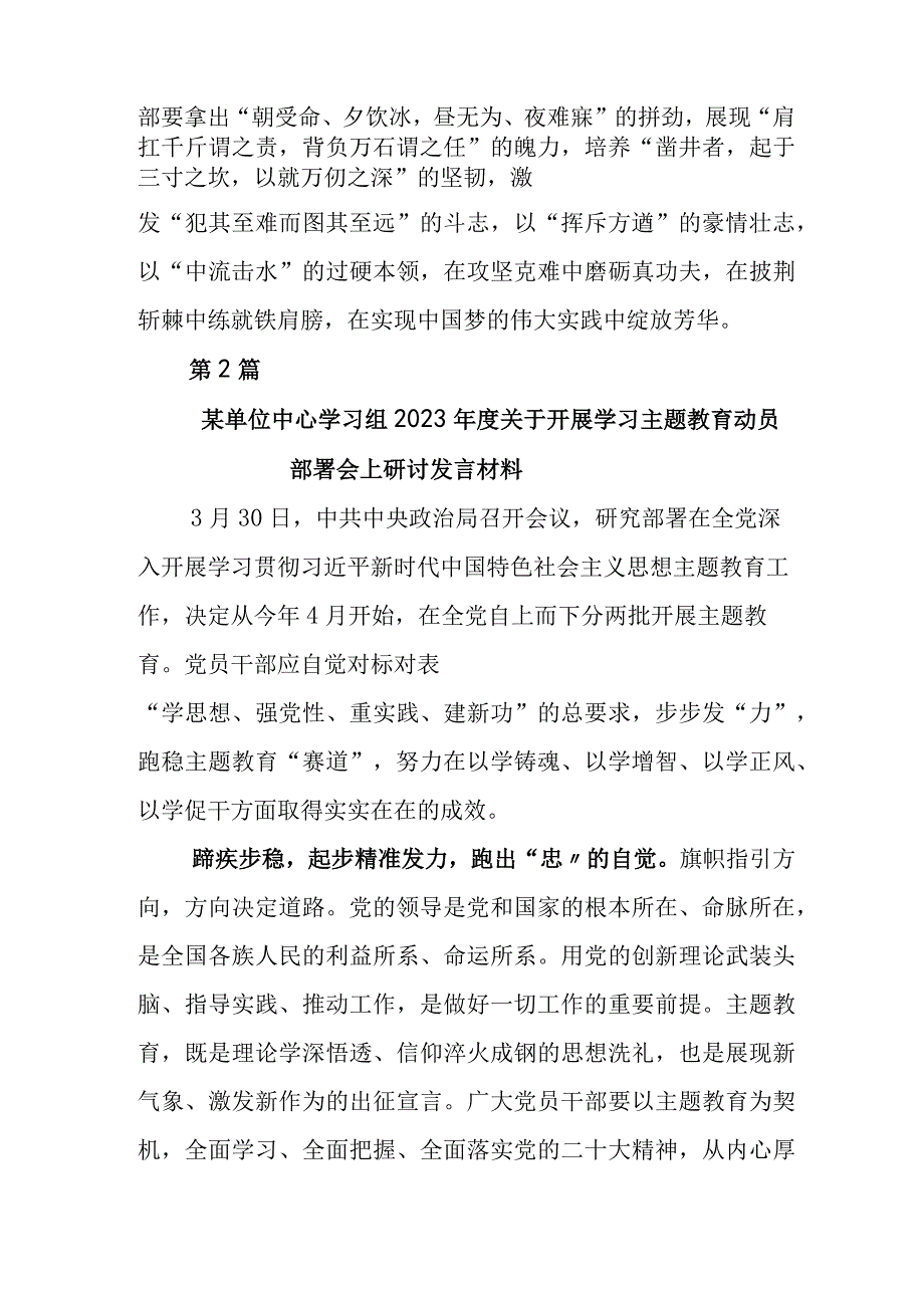 2023年在学习贯彻党内主题教育动员部署会上发言材料包含工作方案.docx_第3页