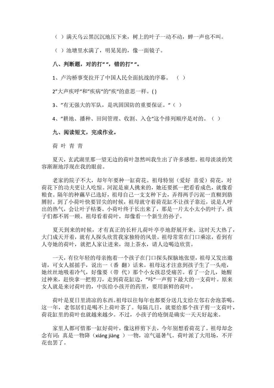 2023年小升初语文的复习试题.docx_第3页