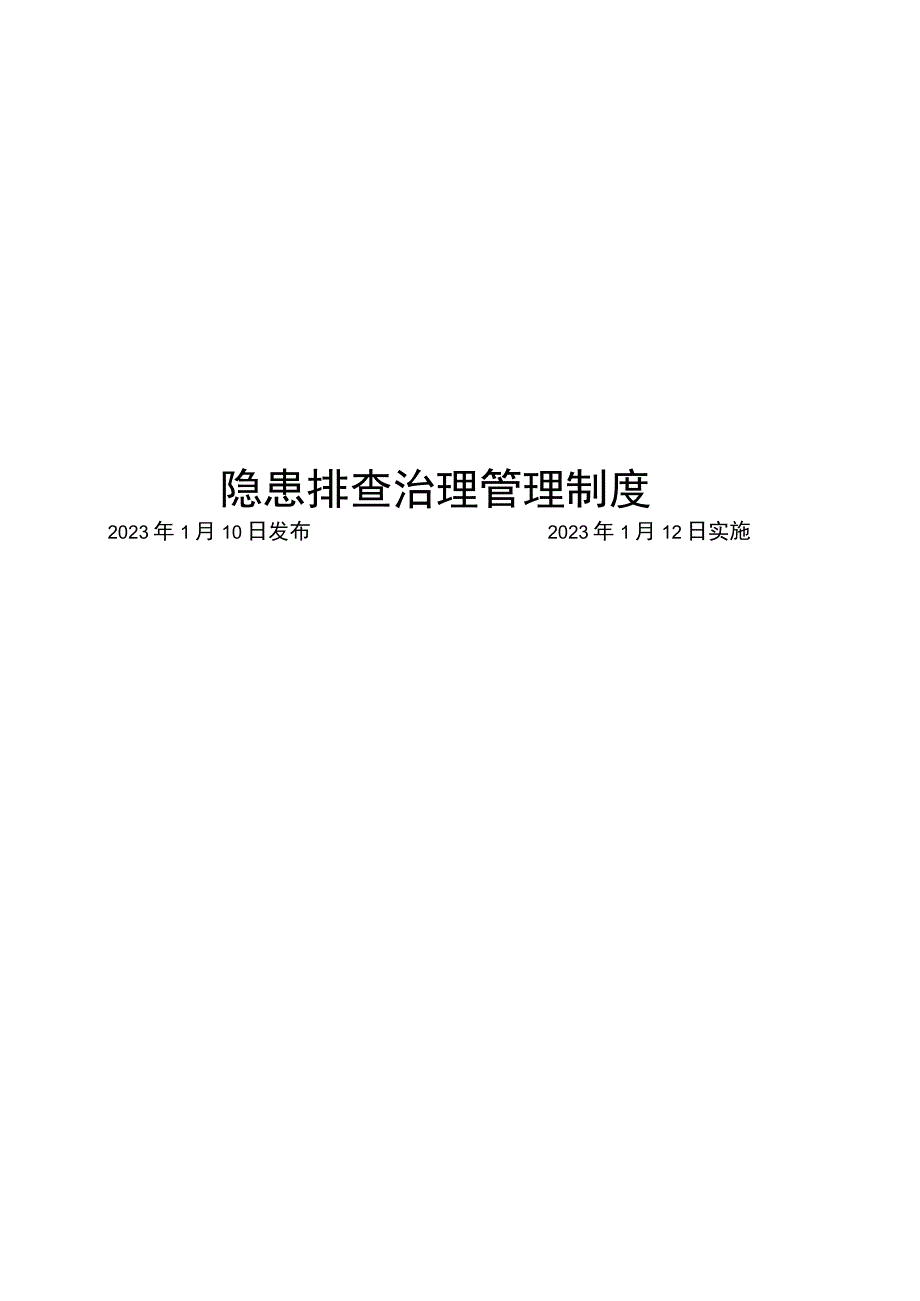 1隐患排查治理管理制度.docx_第1页