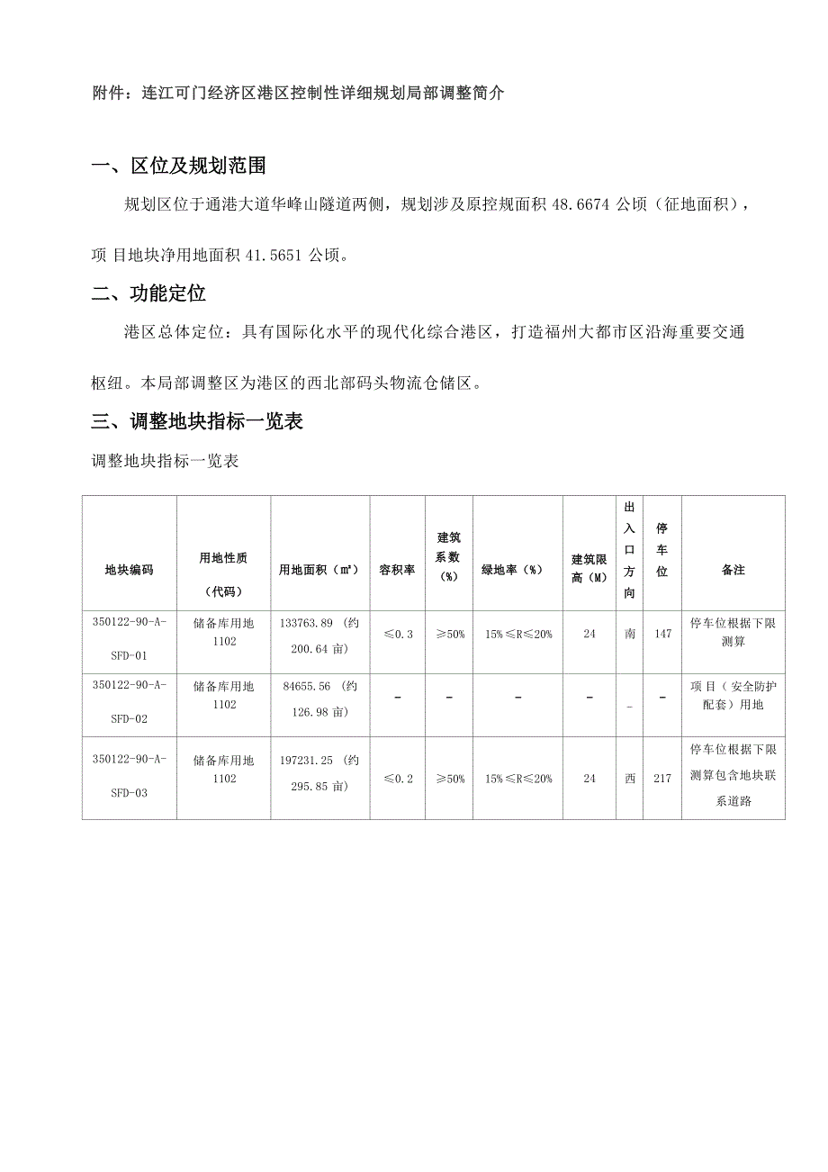 《连江可门经济区港区控制性详细规划局部调整》简介.docx_第1页