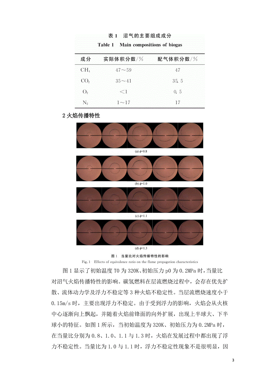 生物质气燃烧稳定性与层流燃烧特性的试验.doc_第3页