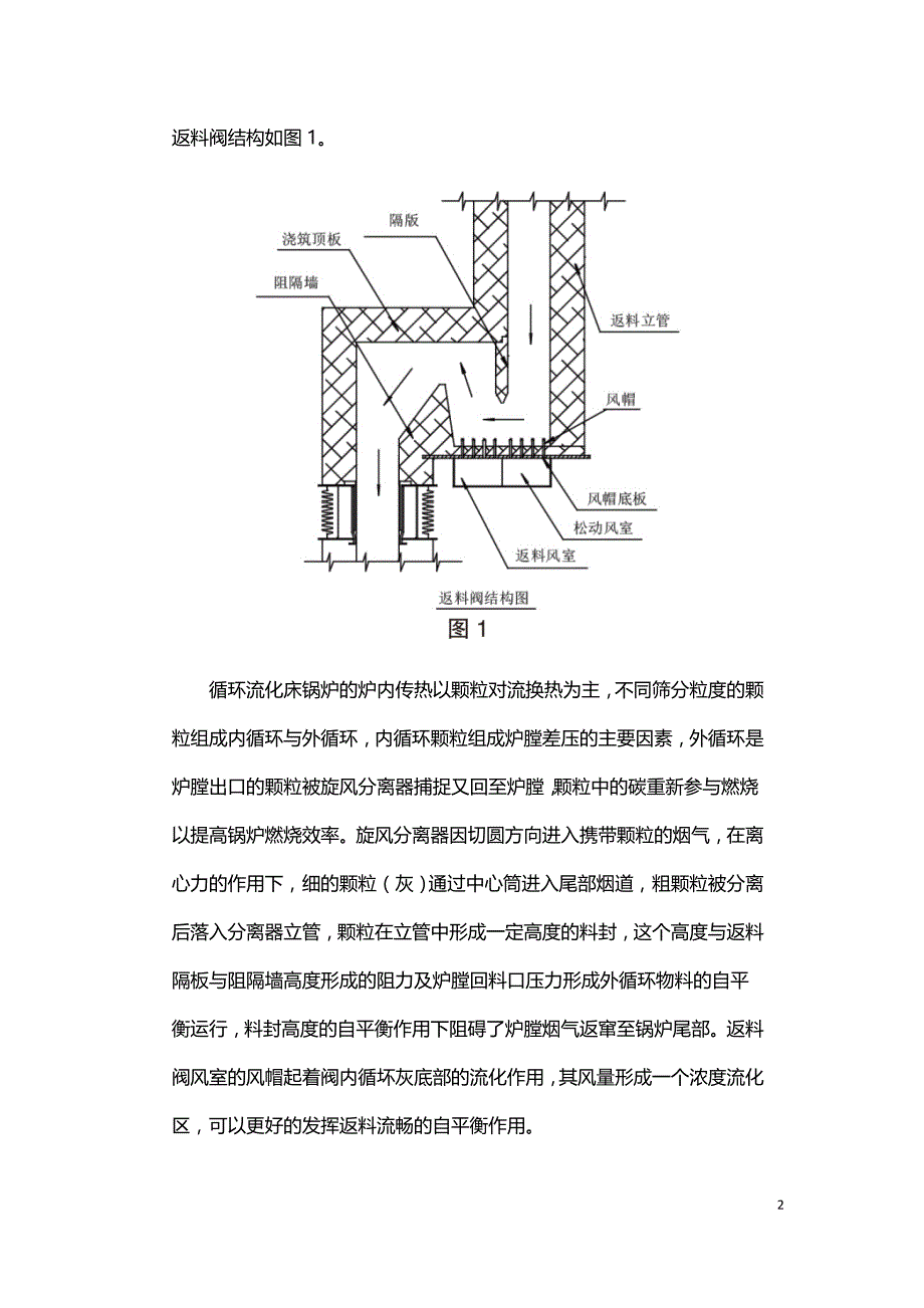 生物质循环流化床锅炉返料阀风帽的改进.doc_第2页