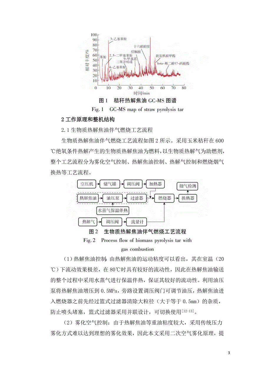 生物质热解焦油燃烧试验系统设计与试验.doc_第3页