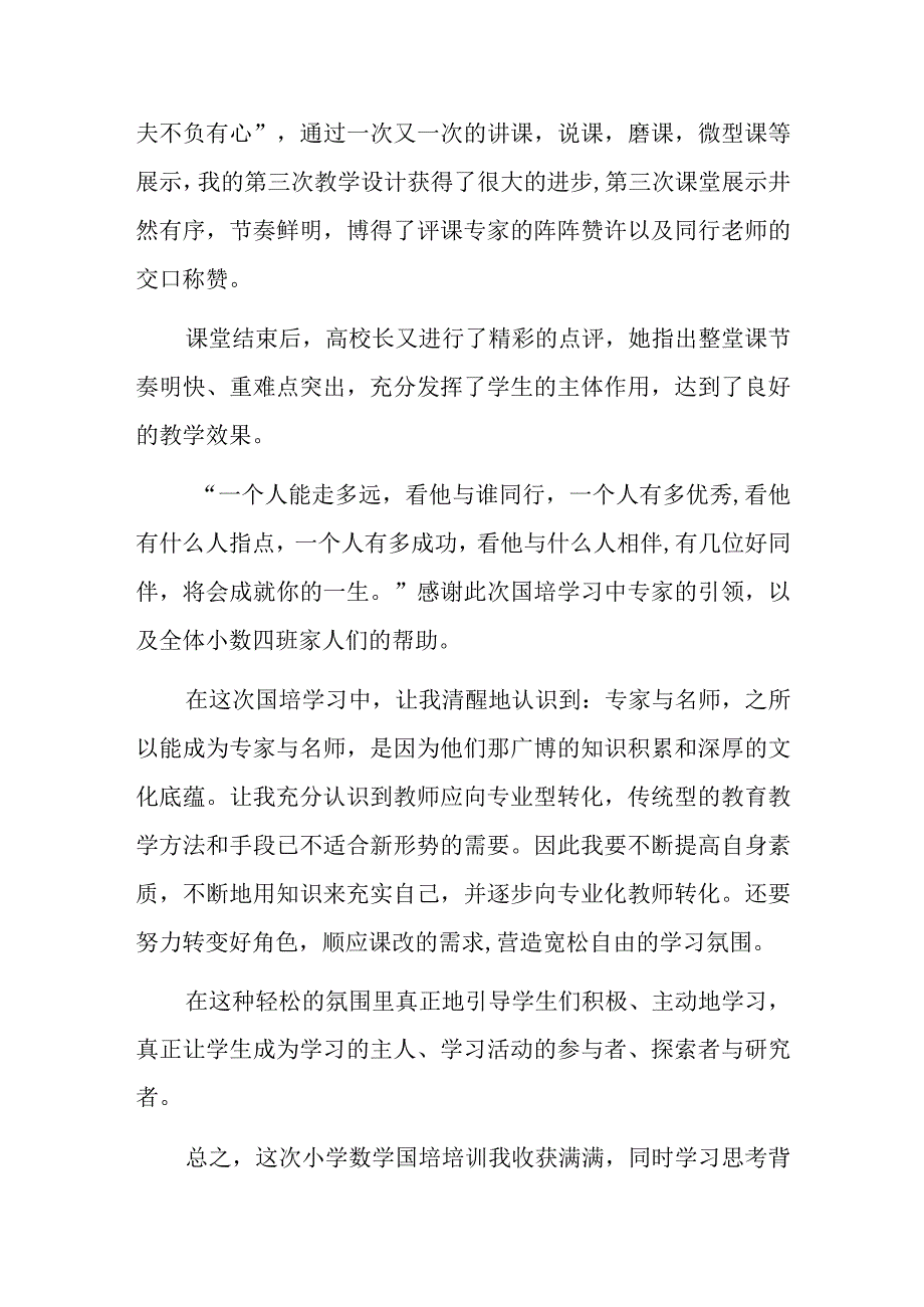 2023年教师国培送教下乡研修项目培训学习心得体会共6篇.docx_第3页