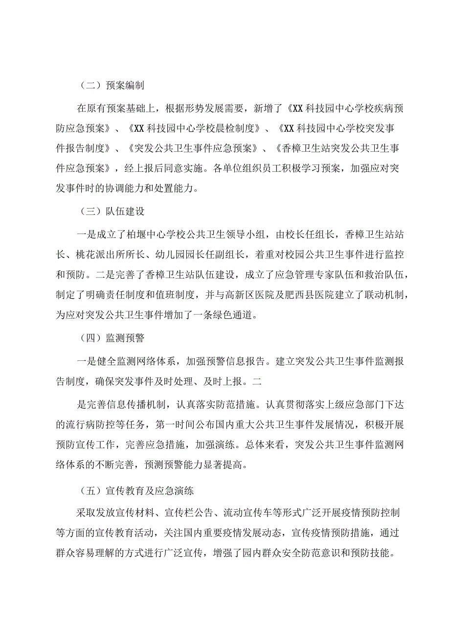 2023年度XX科技园突发公共卫生事件应对工作总结评估.docx_第2页