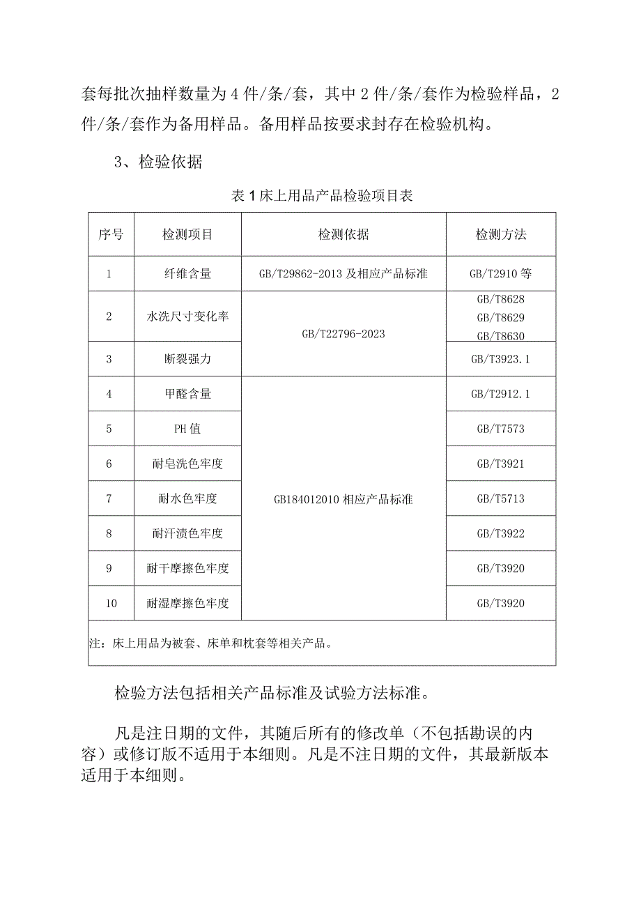 2023年泰州市市级产品质量监督抽查实施细则（床上用品）.docx_第2页