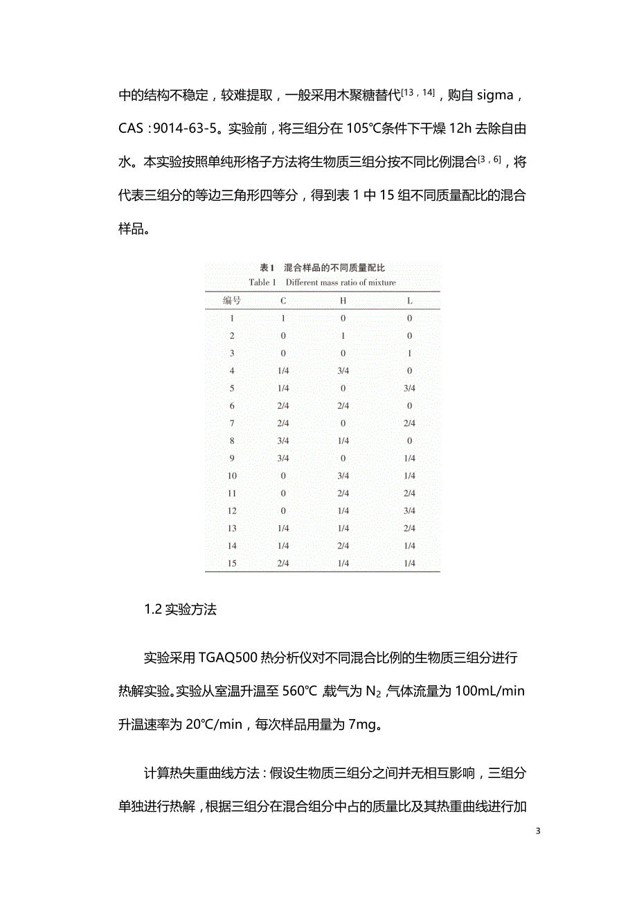 生物质三组分混合热解耦合作用研究.doc_第3页