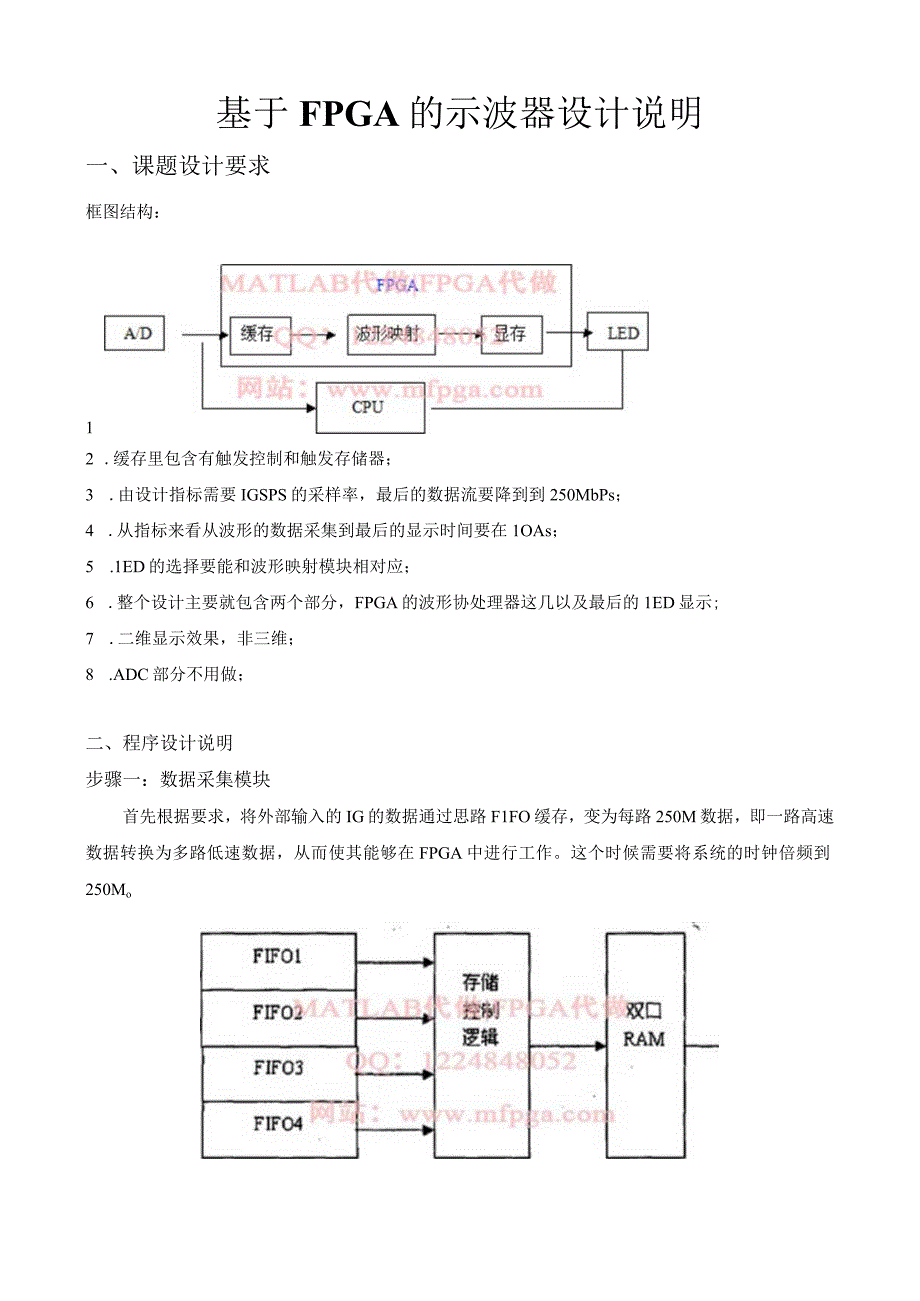 matlab算法代做fpga代做示波器程序.docx_第1页